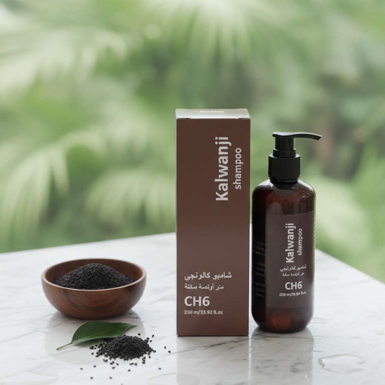 Organic Kalwanji Shampoo CH6 Herbal Black Seed Hair Cleanser Providing Natural Care Gentle Formula - Image 2