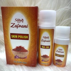 Pack of 2 Silky Zafrani Skin Polisher 120ml + Activator 60g | Exfoliating & Radiance Boosting