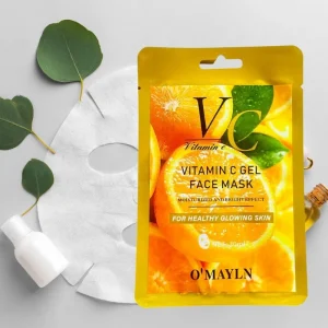 Pack of 2 | O’Mayln Vitamin C Gel Face Mask 30ml | Brightening & Hydrating Facial
