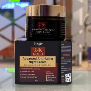 Haya 24K Gold Advanced Anti-Aging Night Cream with Retinol Hyaluronic Acid and Niacinamide