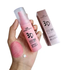 Crazy Girl 36H Magic Waterproof Blush | Long-Lasting 3D Glow Makeup for Girls & Women