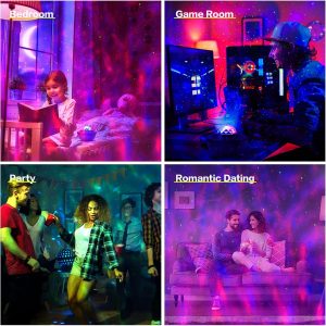 Galaxy Star Projector Lamp | LED Nebula Universe Effect & Built-in Speaker