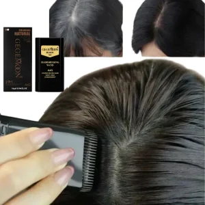 Black Temporary Hair Color Stick  | Long-Lasting Gray Coverage Hair Touch-Up Wand | Compact Size | 20g