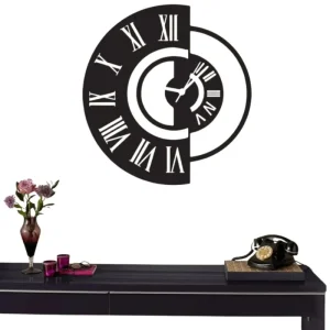 3D DIY Wooden Wall Clock | MDF Silent Quartz Wall Clock | Decorative Hanging Clock for Home & Office