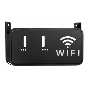 Black WiFi Router Storage Box & Wall Mount Shelf  Universal Cable Organizer | Space-Saving Holder for Modem, Set-Top Box & Smart Devices | Home & Office Use