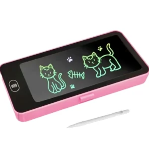 LCD Drawing Pen Case for Kids | Writing Tablet Pencil Box with Screen Lock & One-Key Erase | Random Color